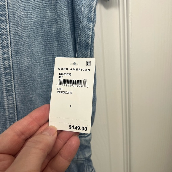 Good American Light Blue Denim Romper - Picture 5 of 6
